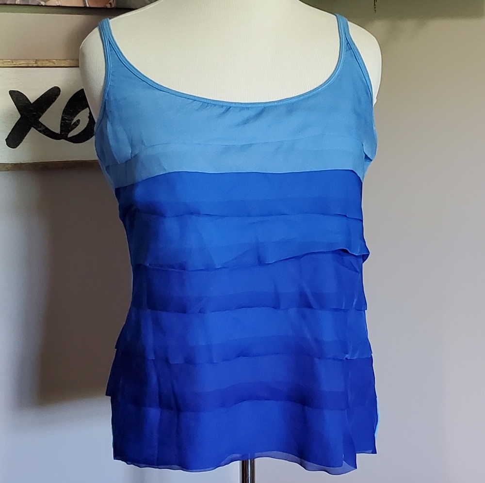 Blue waterfall tank